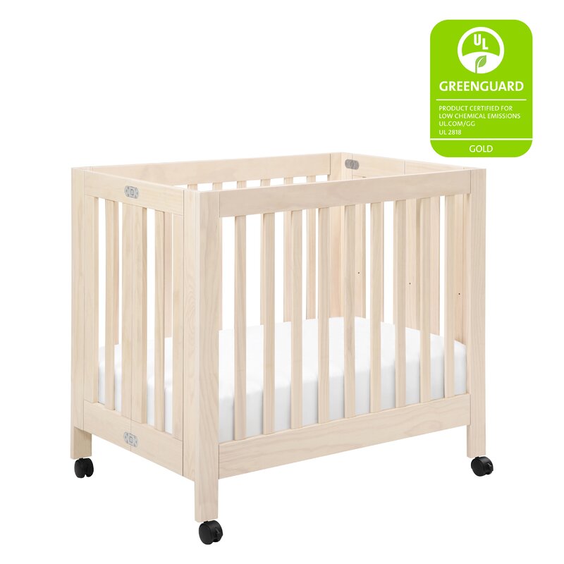 BABYLETTO Origami Mini Crib WASHED NATURAL